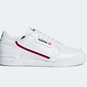 adidas White and Red Sneakers